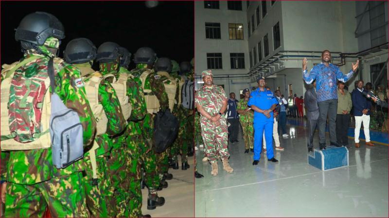 Interior CS Kipchumba Murkomen flagged off the contingent on Saturday evening, January 17.